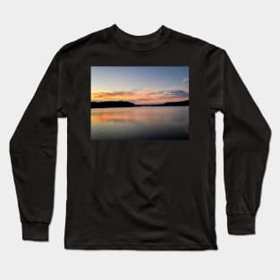 Sunset on the Georgia and South Carolina Border Long Sleeve T-Shirt